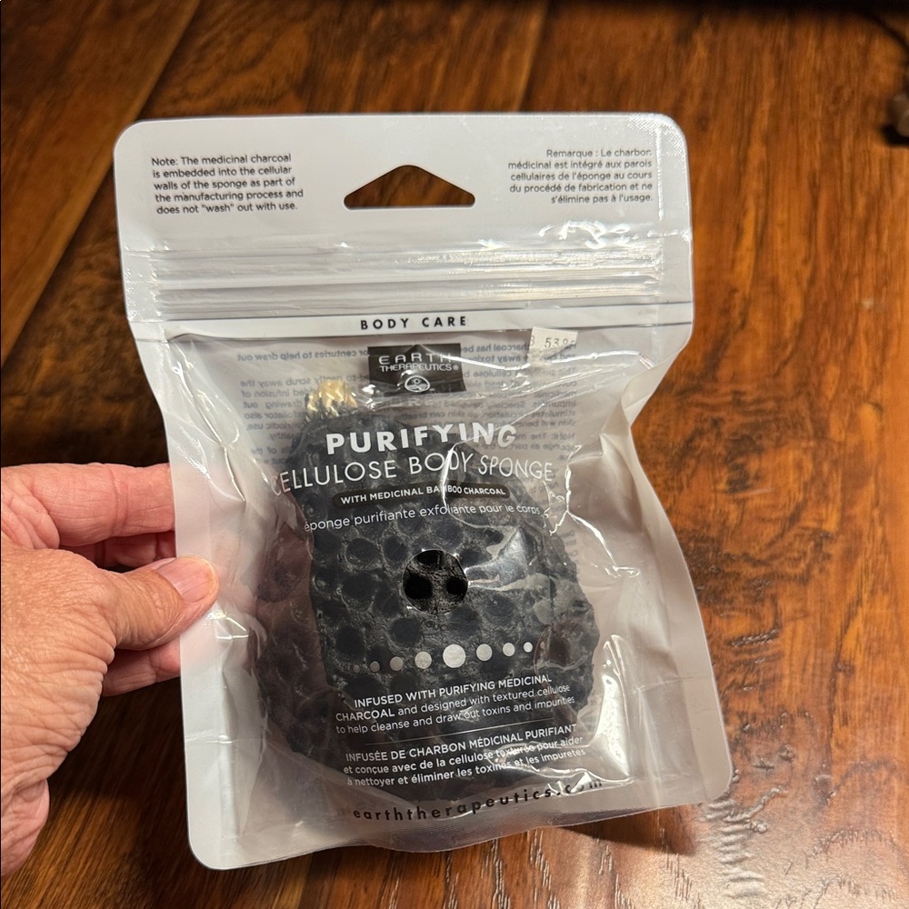 Earth Therapeutics Black Charcoal Cellulose Body Sponge